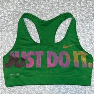 Nike Sports Bra Green Small